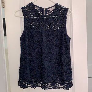 NWT nanette lepore dark navy top
